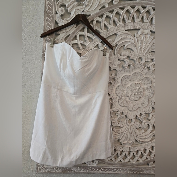 Lilly Pulitzer Kylo Strapless Skirted Romper in Resort White NWT - Size 14 - Picture 1 of 14